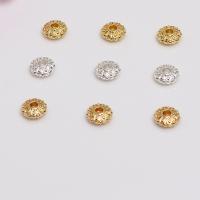 真鍮のスペーサー・ビーズ, 銅, メッキ, DIY, 無色, ニッケル、鉛、カドミウムフリー, 5.80x2.20mm, 穴:約 1.2mm, 売り手 パソコン