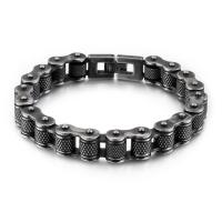 Titanium Steel Bracelet & Bangle Vacuum Plating & for man Sold By PC