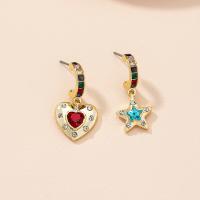 Zinc Alloy Drop Earrings gold color plated fashion jewelry & for woman & with rhinestone nickel lead & cadmium free Sold By Pair