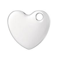 Acciaio inossidabile Cuore Ciondoli, 304 acciaio inox, unisex, colore originale, 10mm, Venduto da PC