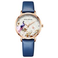 Women Wrist Watch Zinc Alloy with Leather & Glass & 304 Stainless Steel Japanese watch movement nickel lead & cadmium free Life water resistant & fashion jewelry & for woman Approx 8.27 Inch  Sold By PC