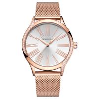 Reloj de Pulsera de Mujeres, aleación de zinc, con Vidrio & acero inoxidable 304, Resistente al agua de la vida & Joyería & para mujer & con diamantes de imitación, más colores para la opción, libre de níquel, plomo & cadmio, longitud aproximado 8.86 Inch, Vendido por UD