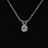 Stainless Steel Pendants 316L Stainless Steel with Moissanite fashion jewelry & for woman original color Sold By PC