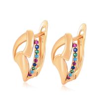 Zinc Alloy Drop Earrings gold color plated fashion jewelry & for woman & with rhinestone golden nickel lead & cadmium free Sold By Pair