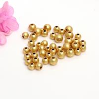 Brass Jewelry Beads Round high quality plated DIY Sold By Lot