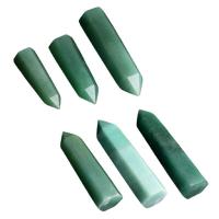 Zelená Aventurine Křemenný cluster, lesklý, různé velikosti pro výběr, zelený, 3PC/Lot, Prodáno By Lot