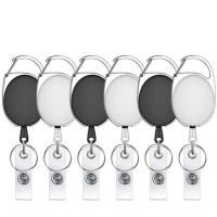 ABS Plastic Badge Holder with Zinc Alloy Unisex & retractable Sold By PC