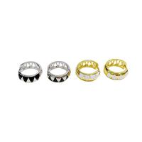 Brass Huggie Hoop Earring Donut plated for woman & enamel nickel lead & cadmium free 15mm Sold By Pair