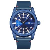 Reloj de Pulsera para Hombre, aleación de zinc, con Cuero & Vidrio & acero inoxidable 304, Resistente al agua de la vida, más colores para la opción, libre de níquel, plomo & cadmio, longitud aproximado 9.76 Inch, Vendido por UD