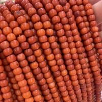 Natural Coral Beads Wheel DIY orange Sold Per Approx 40 cm Strand