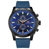 Reloj de Pulsera para Hombre, aleación de zinc, con Cuero & Vidrio & acero inoxidable 304, Resistente al agua de la vida & multifuncional, más colores para la opción, libre de níquel, plomo & cadmio, longitud aproximado 10.07 Inch, Vendido por UD