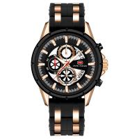 Reloj de Pulsera para Hombre, aleación de zinc, con Vidrio & acero inoxidable 304, Resistente al agua de la vida & multifuncional, más colores para la opción, libre de níquel, plomo & cadmio, longitud aproximado 9.64 Inch, Vendido por UD