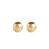 Brass Spacer Beads plated DIY & faceted nickel lead & cadmium free Sold By PC