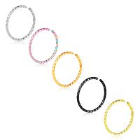 Bijoux de Piercing nez en acier inoxydable, Acier inoxydable 304, Rond, Placage, bijoux de mode & pour femme, plus de couleurs à choisir, 0.80x10mm, Vendu par PC