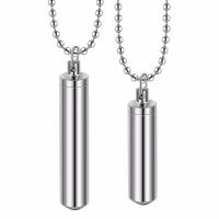 Cremation Jewelry Ashes Urn Necklace 304 Stainless Steel Unisex original color Sold By PC