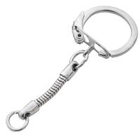 Key Chain, Željezo, s Cink Alloy, platine boja pozlaćen, možete DIY, platine u boji, nikal, olovo i kadmij besplatno, 23x60mm, Prodano By PC