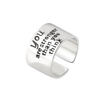 Messing ringen, Donut, platinum plated, Verstelbare & mode sieraden & voor vrouw, platina kleur, nikkel, lood en cadmium vrij, 13.67mm, Maat:6.5, Verkocht door PC