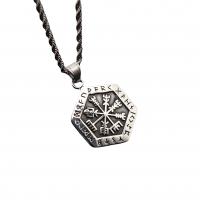 Stainless Steel Pendants 316L Stainless Steel Hexagon fashion jewelry & Unisex original color Sold By PC