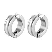 Titan Stahl Ohrring, Titanstahl, poliert, Modeschmuck & unisex, keine, 12mm, verkauft von PC