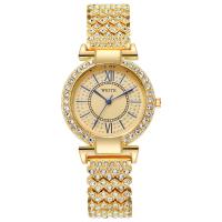 Women Wrist Watch Zinc Alloy with Glass & 304 Stainless Steel Chinese watch movement waterproofless & for woman & with rhinestone plated Sold By Lot