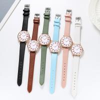 Reloj de Pulsera de Mujeres, aleación de zinc, con Cuero de PU & Vidrio, chapado, sin impermeables & teñido & para mujer, más colores para la opción, 230x16mm, 5PCs/Grupo, Vendido por Grupo