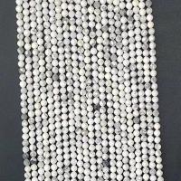 Perles bijoux en pierres gemmes, Magnésite, Rond, naturel, normes différentes pour le choix & facettes, blanc, Vendu par Environ 14.96 pouce brin