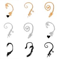 Trendy ear cuffs, Zinc Alloy, plated, mode sieraden & verschillende stijlen voor de keuze & voor vrouw, meer kleuren voor de keuze, nikkel, lood en cadmium vrij, Verkocht door PC