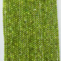 Jade kralen, Jade Canada, Ronde, gepolijst, verschillende grootte voor keus & gefacetteerde, gras groen, Per verkocht Ca 14.96 inch Strand