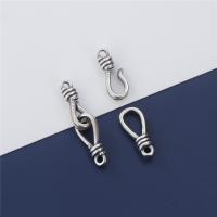 925 Sterling Silver connettori, 925 sterline d'argento, DIY, 7.40x30.80mm, Foro:Appross. 2mm, Venduto da PC