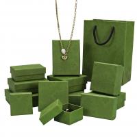 Karton sieraden set Box, Papier, verschillende grootte voor keus, groen, Verkocht door PC