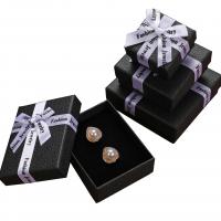 Cardboard Jewelry Set Box Paper & with ribbon bowknot decoration Sold By PC