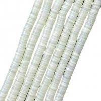 Grânulos do escudo de água doce natural, concha, polido, tamanho diferente para a escolha, branco, vendido para Aprox 14.96 inchaltura Strand