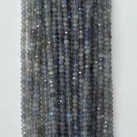 Labradorite Pärlor, Labradorit, Rund, polerad, olika storlek för val, grå, Såld Per Ca 14.96 inch Strand