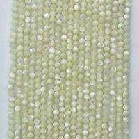 Natuurlijke zoetwaterschelp kralen, Ronde, verschillende grootte voor keus & gefacetteerde, beige, Per verkocht Ca 14.96 inch Strand