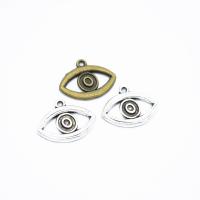 Sinc Alloy Pendants, Eye, plátáilte, DIY & log, dathanna níos mó le haghaidh rogha, nicil, luaidhe & caidmiam saor in aisce, 20x16mm, Poll:Thart 1.5mm, Díolta De réir PC