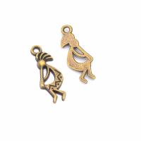 Zinklegering Hangers, Zinc Alloy, Karakter, plated, DIY, meer kleuren voor de keuze, nikkel, lood en cadmium vrij, 24x9mm, Gat:Ca 2mm, Verkocht door PC