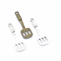 Zinklegering Hangers, Zinc Alloy, Schop, plated, DIY & hol, meer kleuren voor de keuze, nikkel, lood en cadmium vrij, 41x12mm, Gat:Ca 3mm, Verkocht door PC