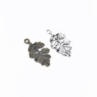 Zinc Alloy Leaf Vedhæng, forgyldt, du kan DIY, flere farver til valg, nikkel, bly & cadmium fri, 32x18mm, Hole:Ca. 2mm, Solgt af PC