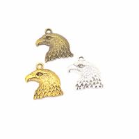 Sinc Alloy Pendants Ainmhithe, Eagle, plátáilte, DIY, dathanna níos mó le haghaidh rogha, nicil, luaidhe & caidmiam saor in aisce, 21x20mm, Poll:Thart 2mm, Díolta De réir PC