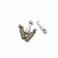 Zink-Aluminium-Anhänger, Zinklegierung, Feuerlöscher, plattiert, DIY, keine, frei von Nickel, Blei & Kadmium, 22x8mm, Bohrung:ca. 2mm, verkauft von PC