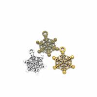 Zinc Alloy Pendler, Snowflake, forgyldt, du kan DIY & hule, flere farver til valg, nikkel, bly & cadmium fri, 20x15mm, Hole:Ca. 2mm, Solgt af PC