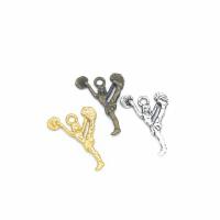 Zinklegering Hangers, Zinc Alloy, Karakter, plated, DIY, meer kleuren voor de keuze, nikkel, lood en cadmium vrij, 24x17mm, Gat:Ca 2mm, Verkocht door PC