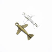 Zinklegering Hangers, Zinc Alloy, Vliegtuig, plated, DIY, meer kleuren voor de keuze, nikkel, lood en cadmium vrij, 34x24mm, Gat:Ca 3mm, Verkocht door PC