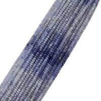 Grânulos de gemstone jóias, Iolite, Roda, naturais, facetada, roxo, 3x4mm, vendido para Aprox 14.96 inchaltura Strand