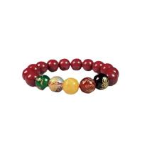 Fashion Cinnabar Bracelet polished Unisex vermeil Length Approx 7.87 Inch Sold By PC