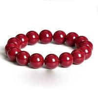 Fashion Cinnabar Bracelet Carved Unisex vermeil Length Approx 7.48 Inch Sold By PC