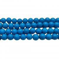 Jade kralen, Mashan Jade, Ronde, gepolijst, DIY & verschillende grootte voor keus, blauw, Per verkocht Ca 40 cm Strand