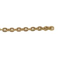 Brass Oval Chain gold color plated DIY golden nickel lead & cadmium free Sold By m