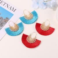 Fashion Fringe Earrings Zinc Alloy plated fashion jewelry & for woman nickel lead & cadmium free Sold By Pair