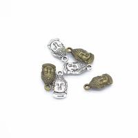 Zink Alloy Halsband, Buddha, plated, DIY, fler färger för val, nickel, bly och kadmium gratis, 16x7mm, Hål:Ca 1mm, Säljs av PC